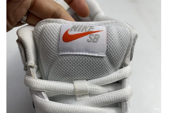 Navy Orange Nike Low SB White CZ2249-100 Dunk Label 1004